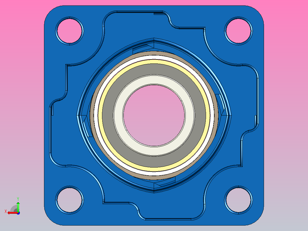 UCF 206轴承后视图