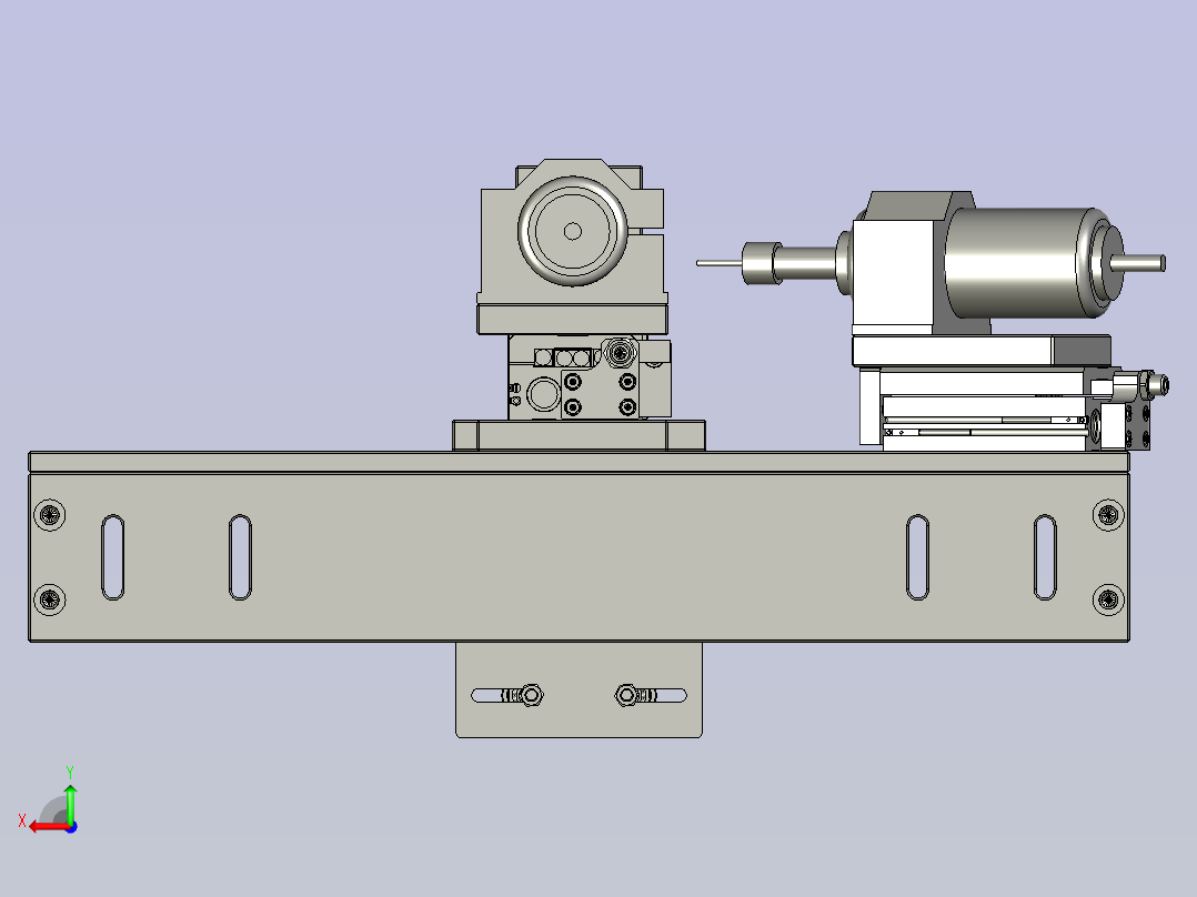 前端连接板组件后视图