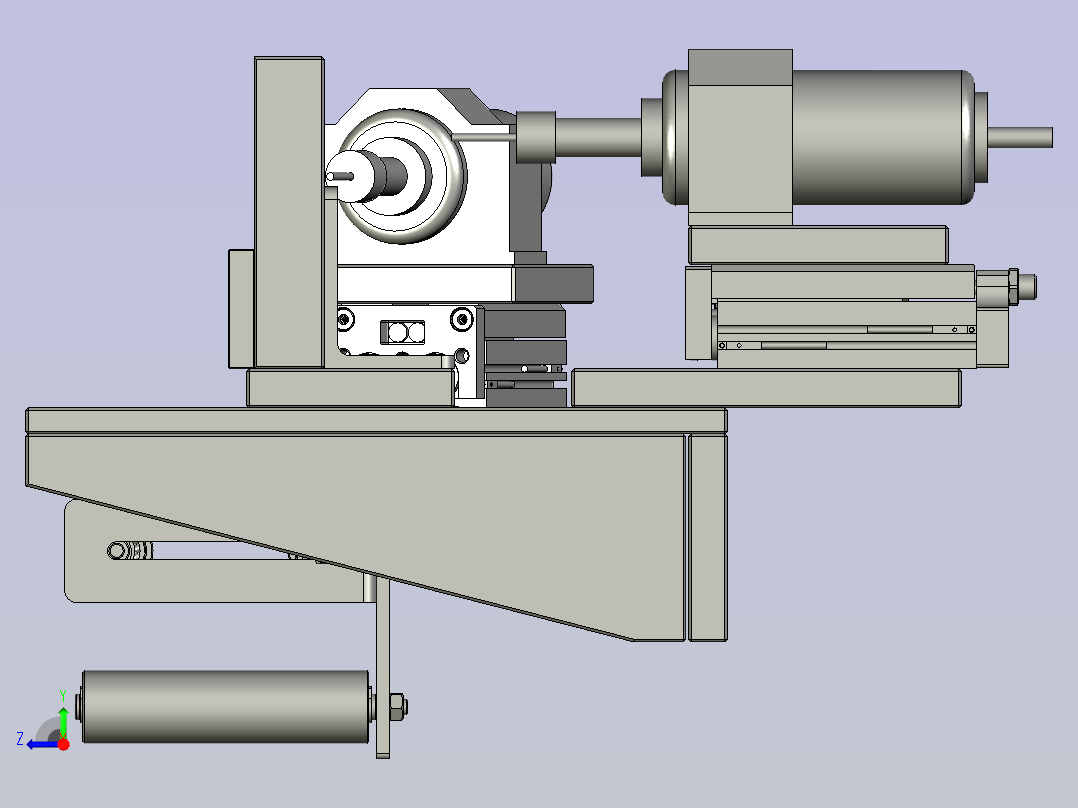 前端连接板组件右视图