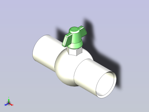 管球阀门开关正等轴测缩略图