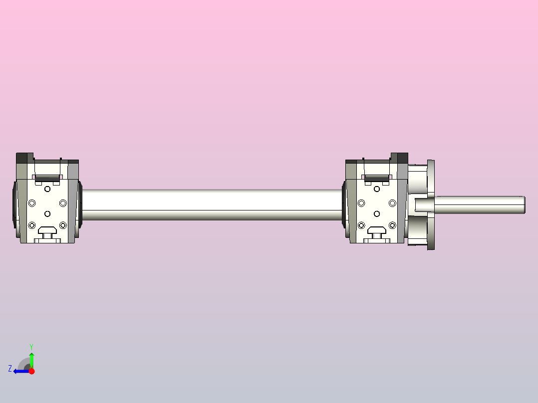 MK1TR-WA30-W400-C1齿形带头部双驱动右视图