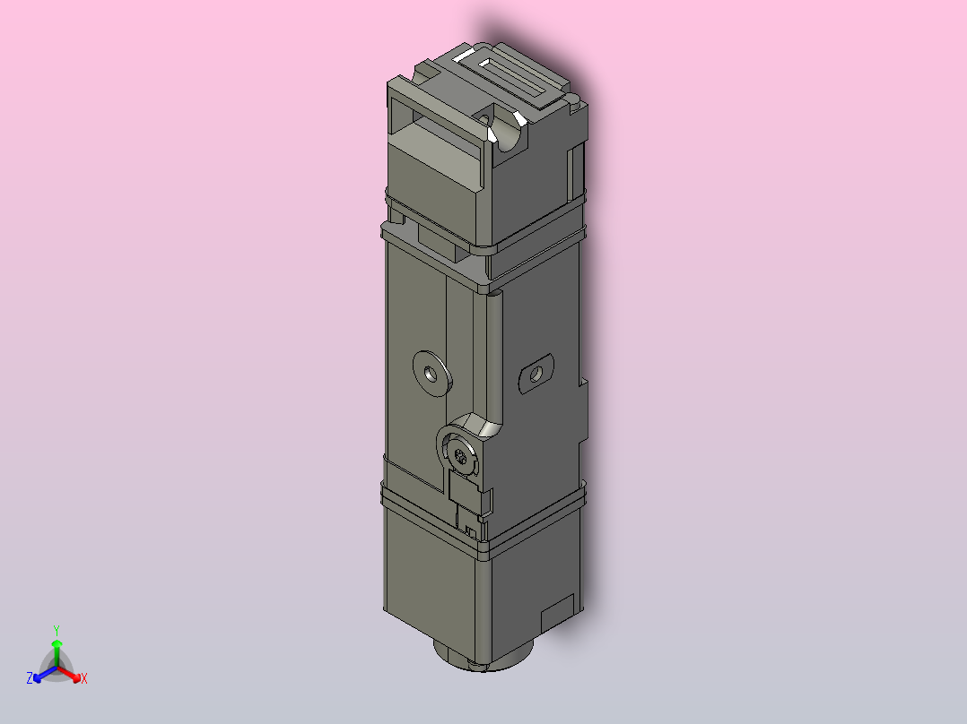 安全门开关磁性锁开关组件钥匙D4SL-N4AFA主视图
