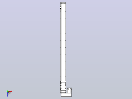 滚珠丝杠直线轴内置导轨TPA-GCR-80-1610C-L1050-ML-M20-N3俯视缩略图