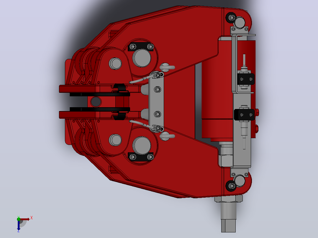 SBD-A安全制动器_SBD250-A-1000×30ⅠRL.WL.CL俯视图