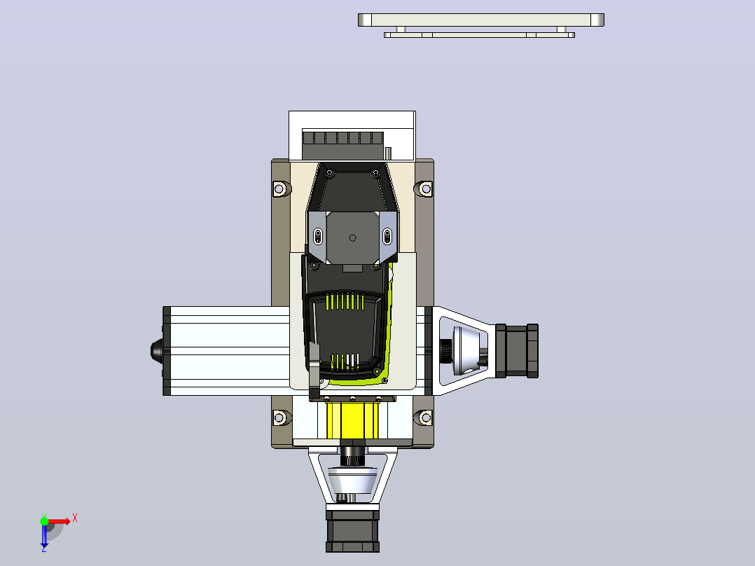 使用7 Cal屏幕的MF70的CNC升级俯视图