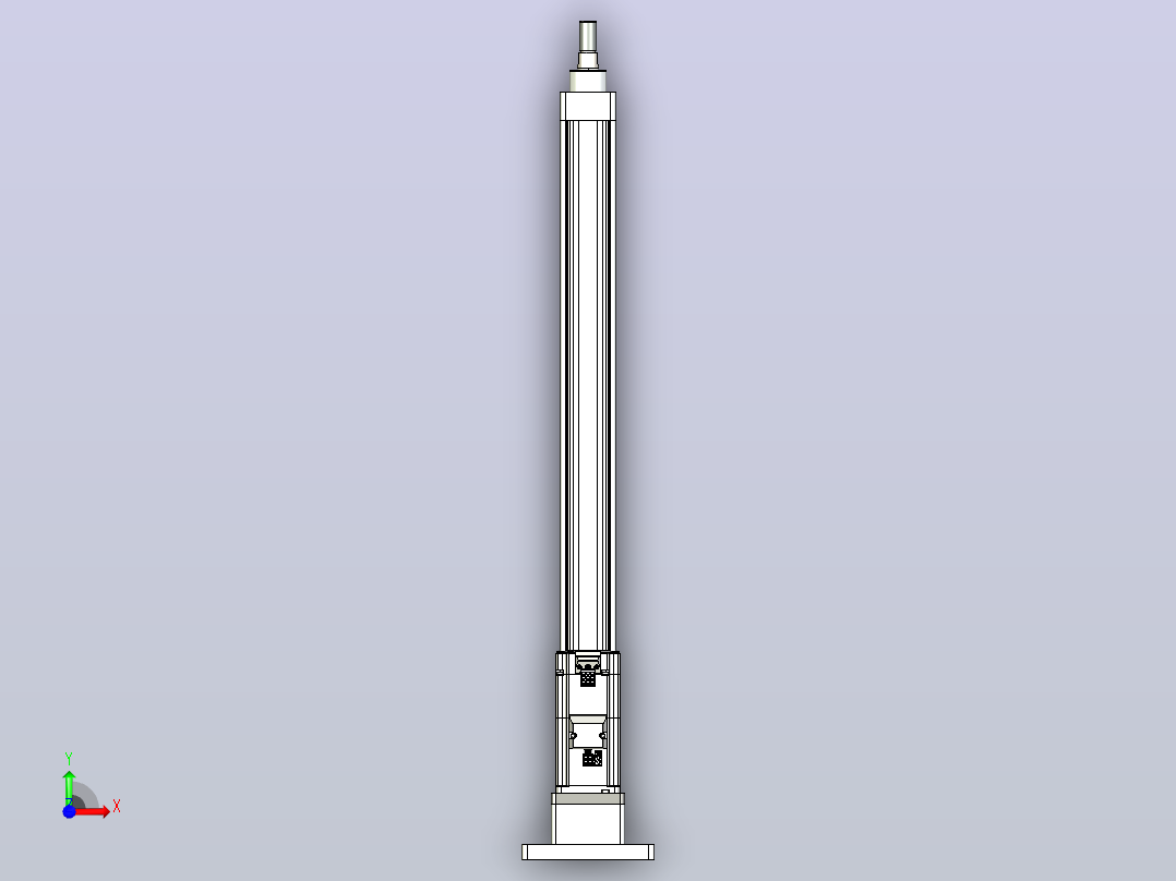 轻载电动缸TPA-ESR40-1210C-L500-MR-FB-W-P40-C3前视图