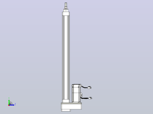 轻载电动缸TPA-ESR40-1210C-L500-MR-FB-W-P40-C3左视缩略图
