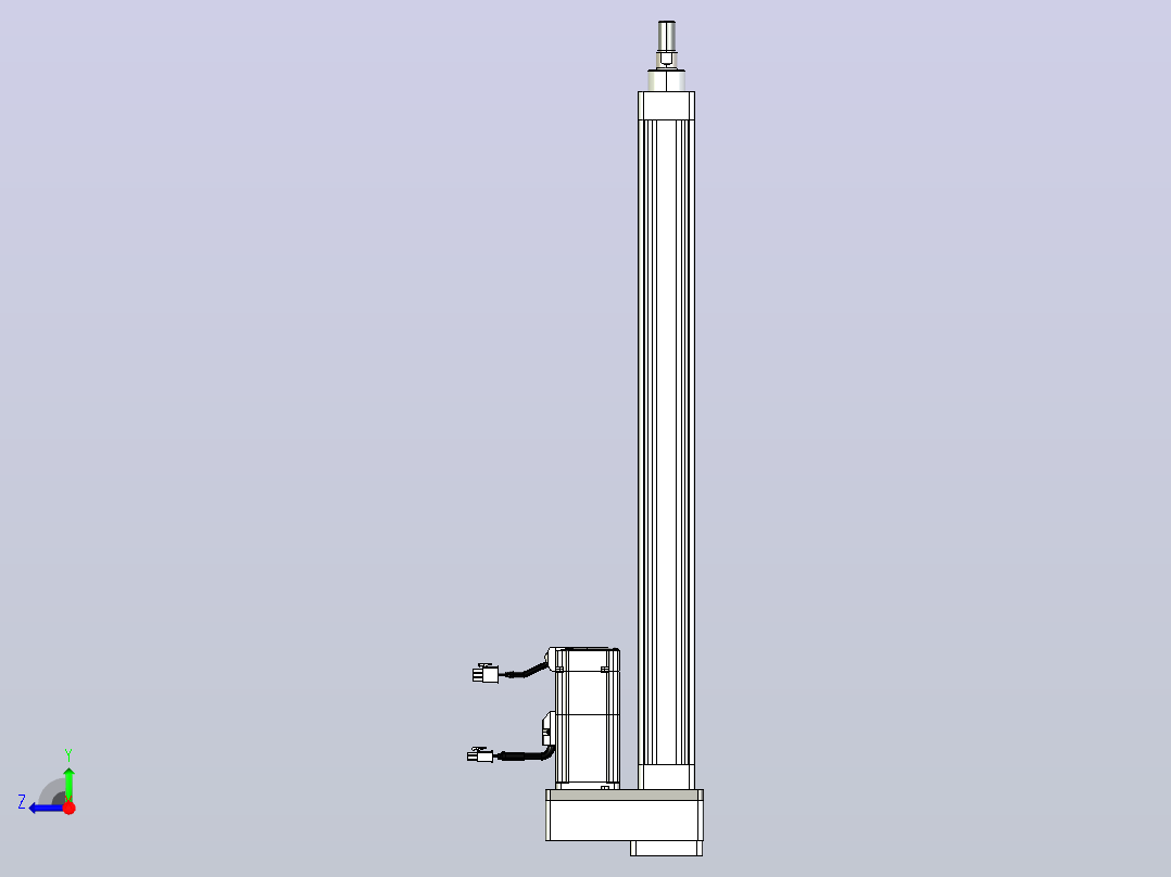轻载电动缸TPA-ESR40-1210C-L500-MR-FB-W-P40-C3右视图
