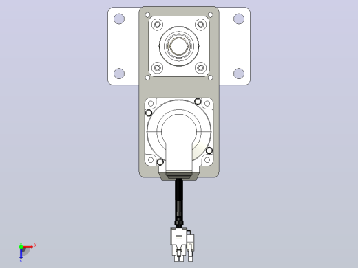 轻载电动缸TPA-ESR40-1210C-L500-MR-FB-W-P40-C3俯视缩略图