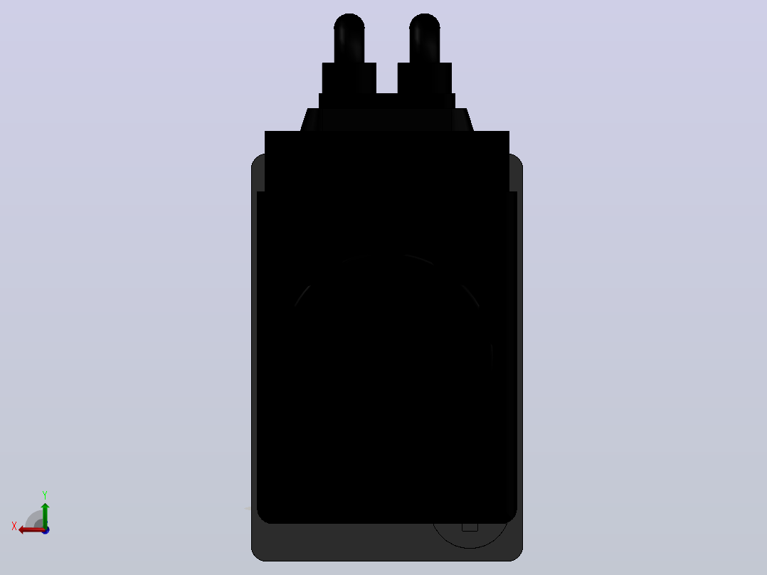 出线式电磁阀4V110M5BI后视图