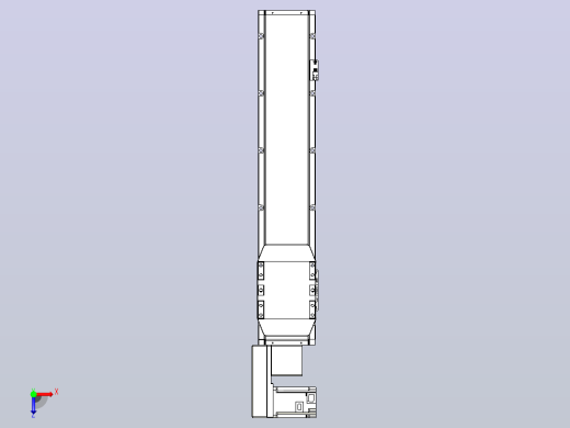 机器人皮带驱动直线轴TPA-GCB-150-P80-L550-QL-M75-N3俯视缩略图