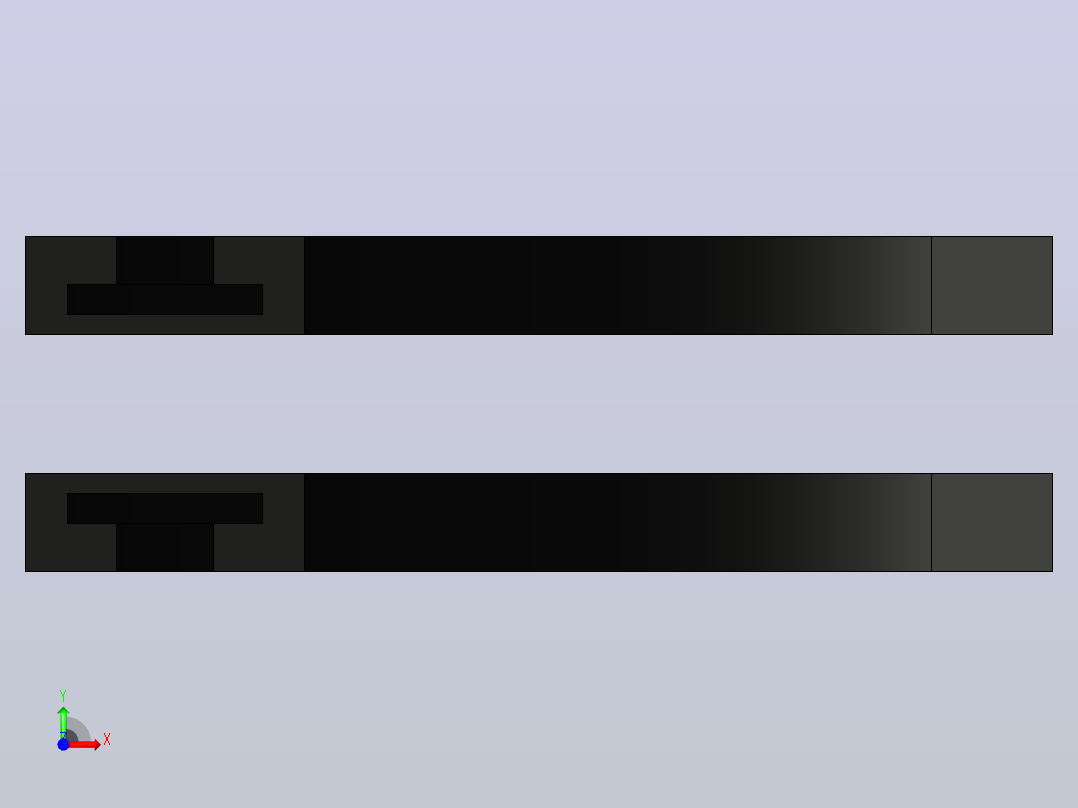 ZWGD-1873-K325-TA60-R500-N1-C1转弯轨道(无轴承)前视图