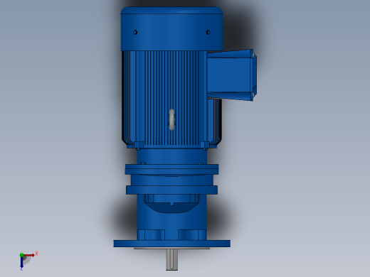 RXF57法兰轴伸式安装斜齿轮减速机RX57-Y0.75-4P-80-M1-0°-Φ200 (1)俯视缩略图