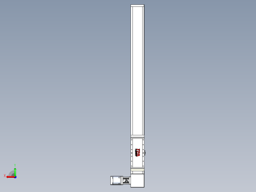 伺服电机集成皮带传动直线执行器TPA-OCB-140-256-L1150-DL-J90-N3后视缩略图