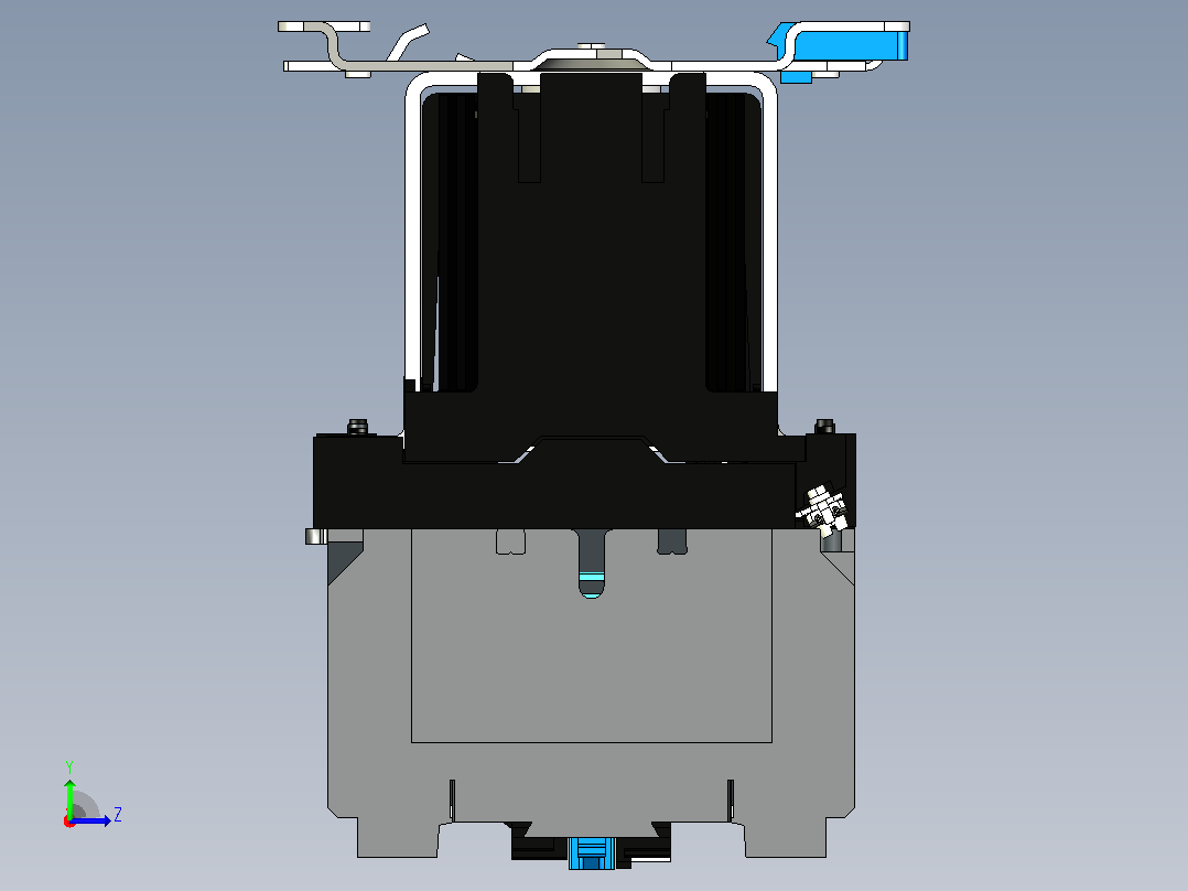 NC1-4004Z～6504Z 4P交流接触器三维模型202204左视图