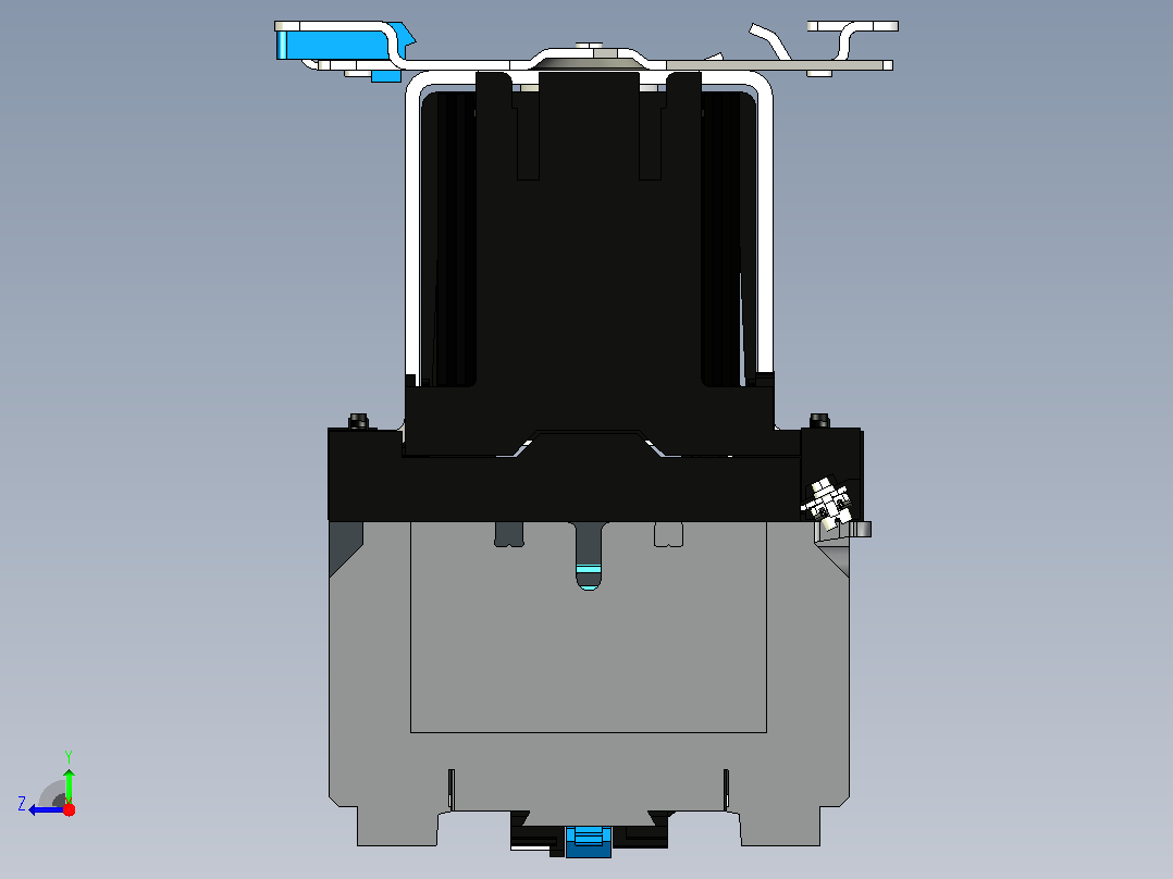 NC1-4004Z～6504Z 4P交流接触器三维模型202204右视图