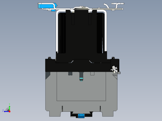 NC1-4004Z～6504Z 4P交流接触器三维模型202204右视缩略图