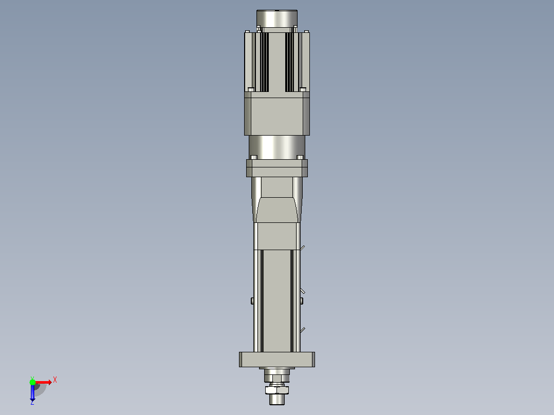MTA80-50-P10-FF-D-K□-P1500(2000)W-S3 MTA80电动缸 最大负载35KN 额定负载30KN 1500(2000)W电机直接安装 配减速机俯视图