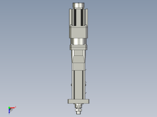MTA80-50-P10-FF-D-K□-P1500(2000)W-S3 MTA80电动缸 最大负载35KN 额定负载30KN 1500(2000)W电机直接安装 配减速机俯视缩略图