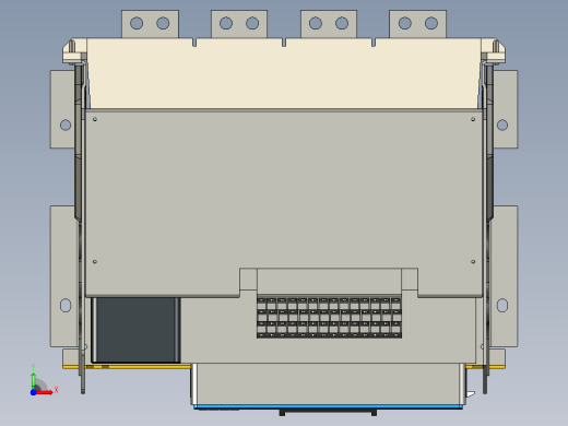 NXA20N_H20 4P 抽屉万能式断路器三维模型 202206前视缩略图