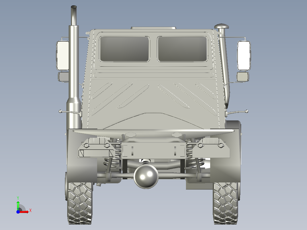 梅赛德斯Unimog U5000前视图