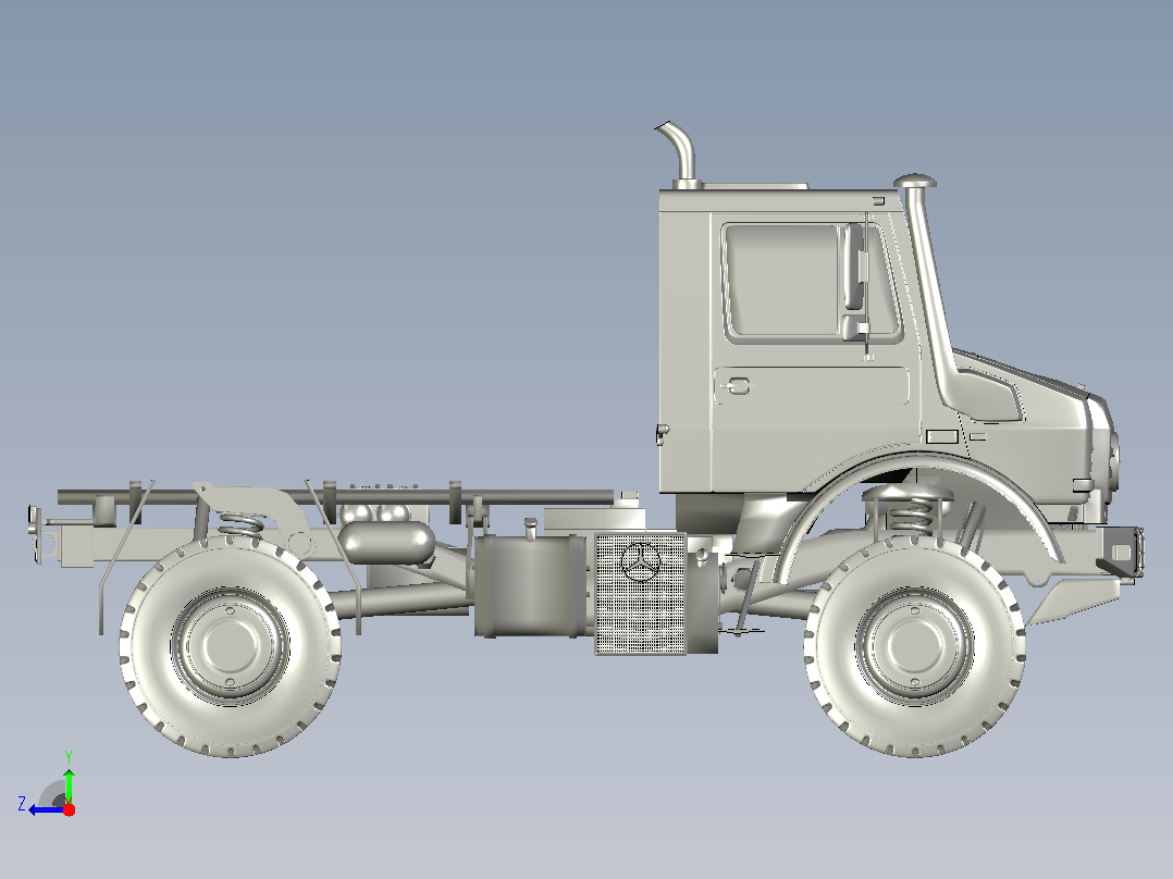 梅赛德斯Unimog U5000右视图