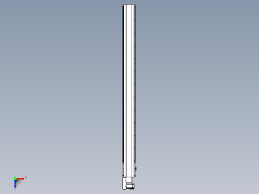 皮带直线轴半封闭可选导轨TPA-HNB-202D-140-L2350-ML-C-P75-N3俯视缩略图