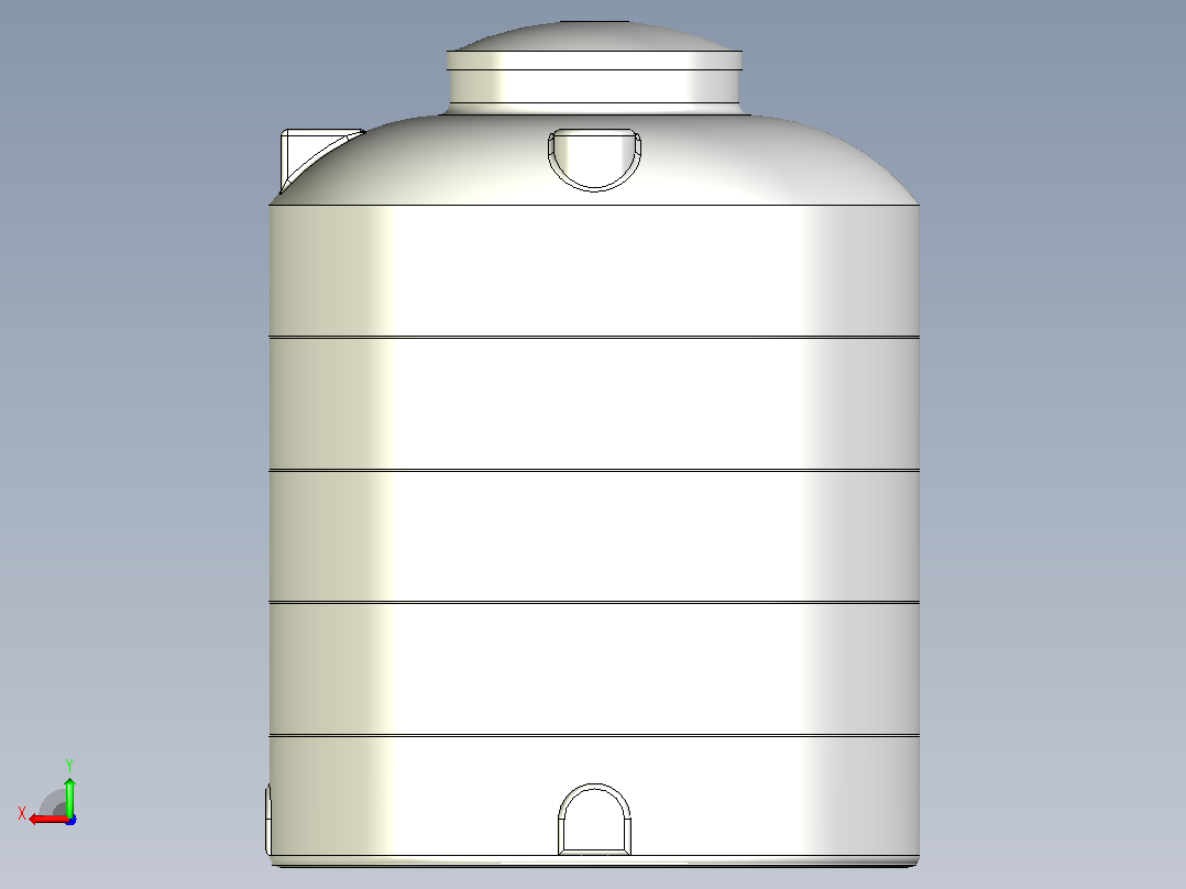立式储罐-1000L（材质：LLDPE）后视图