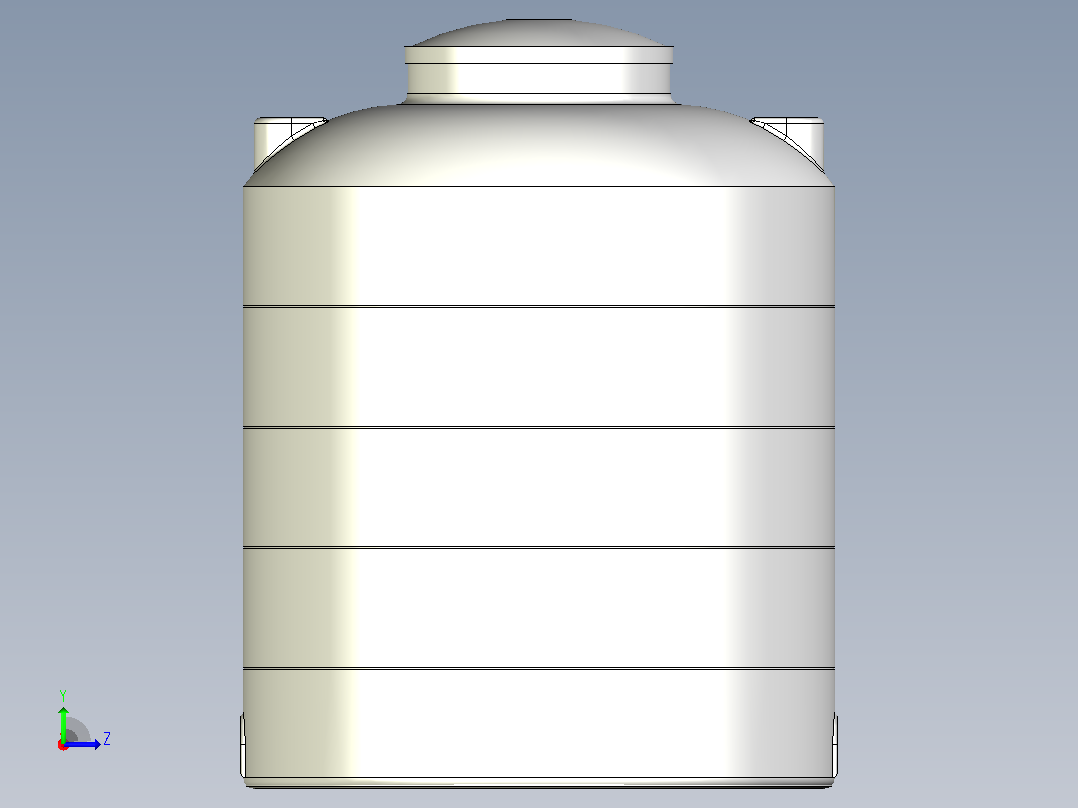 立式储罐-1000L（材质：LLDPE）左视图