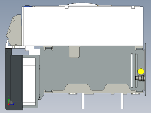 NXA16N_H04-06 3P固定式万能式断路器三维模型202212左视缩略图