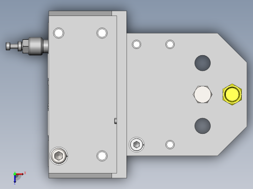 2级行程升降装置俯视缩略图