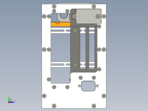 机箱框架结构左视缩略图