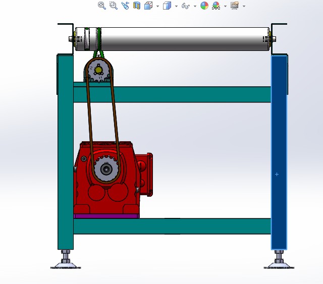 O带滚筒线，O带输送机，O带输送线，输送机 3D图机械设备3D模型