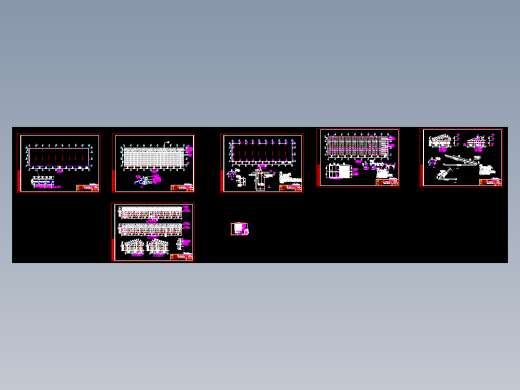 光伏农业蔬菜大棚施工图设计参考资料CAD图纸
