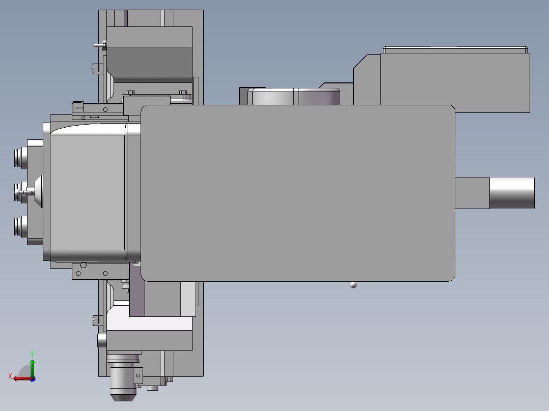 569卧式铣床后视图
