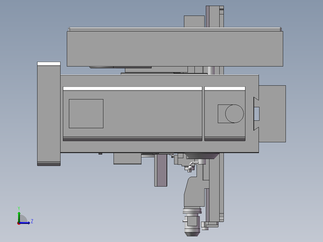 569卧式铣床左视图