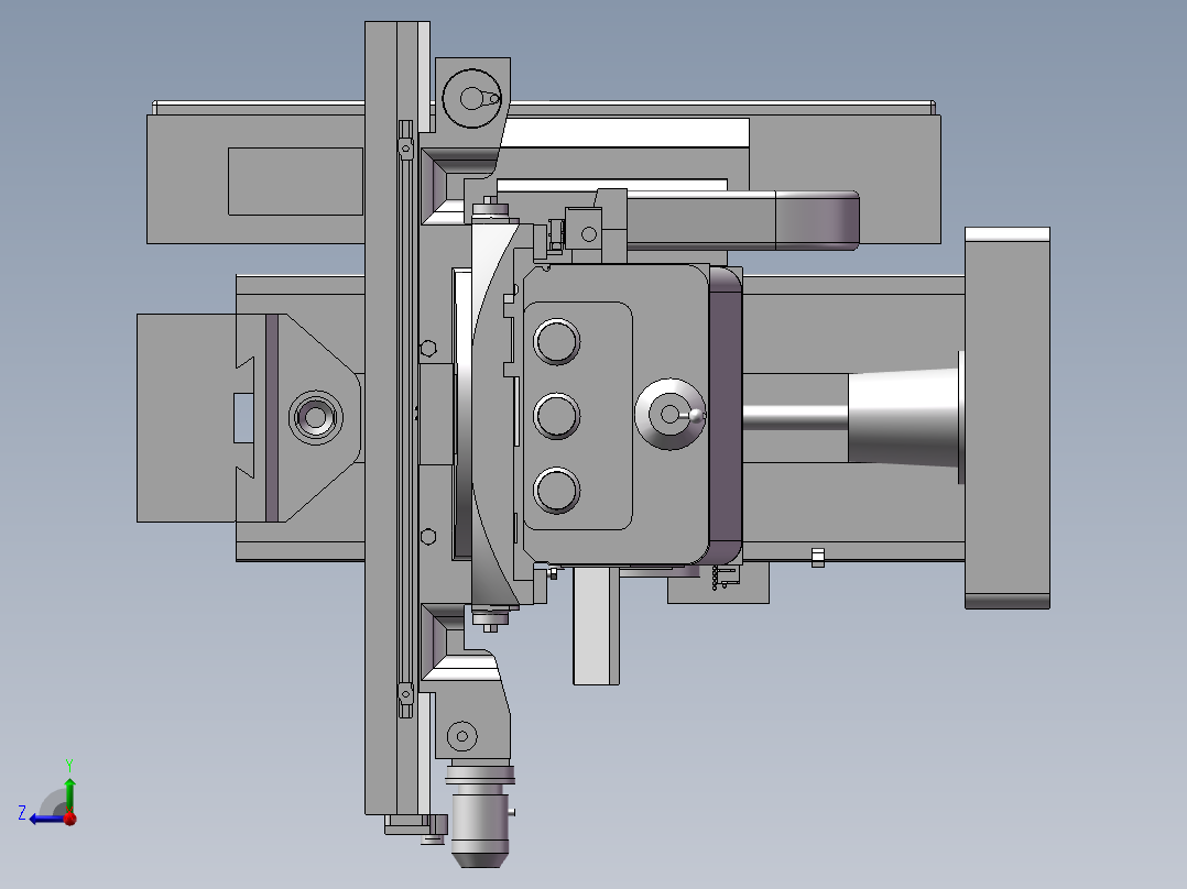 569卧式铣床右视图