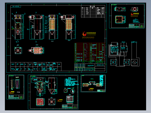 GYCC8脉冲除尘器生产用图多张