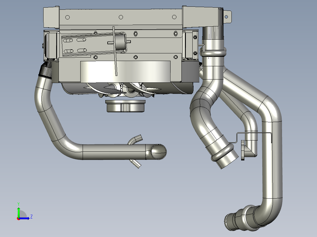radiator-汽车散热器左视图