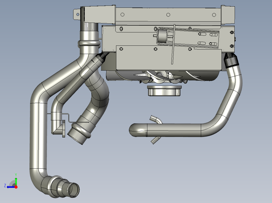 radiator-汽车散热器右视图