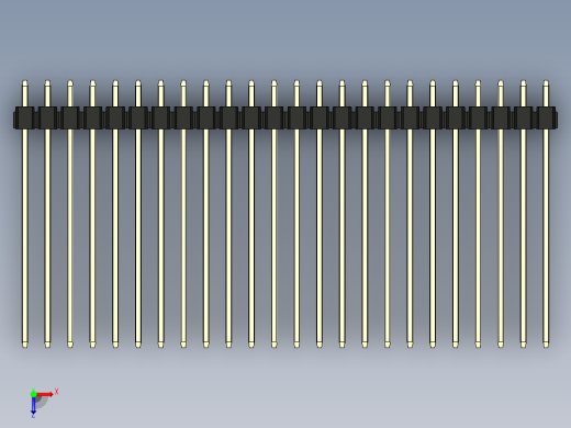 彩色公头100mil（2.54mm）系列-DS1021_black_2x24p_100mil_Type43_rev1.0俯视缩略图