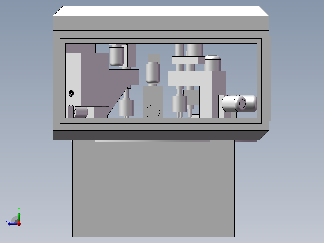 多工位钻孔攻丝机床右视图