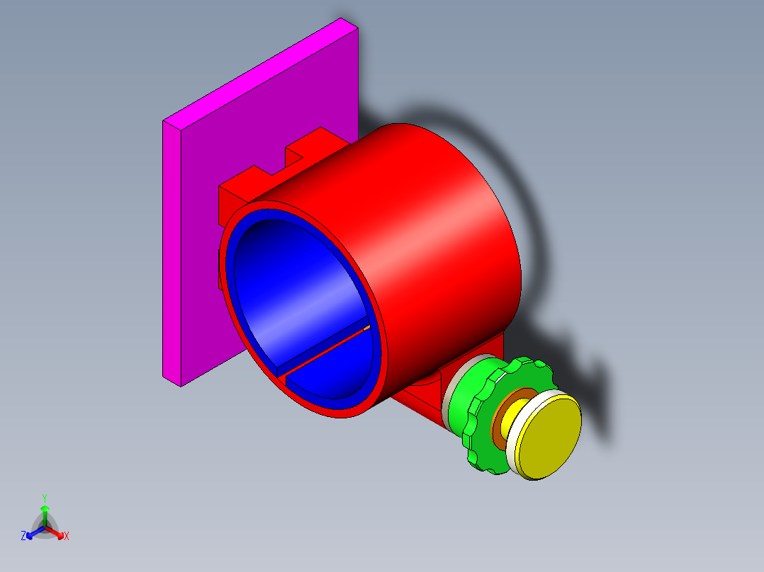 镜头架三维模型