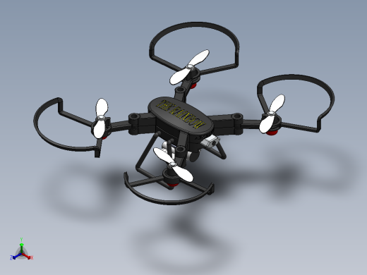 drone-174四轴无人机简易正等轴测缩略图