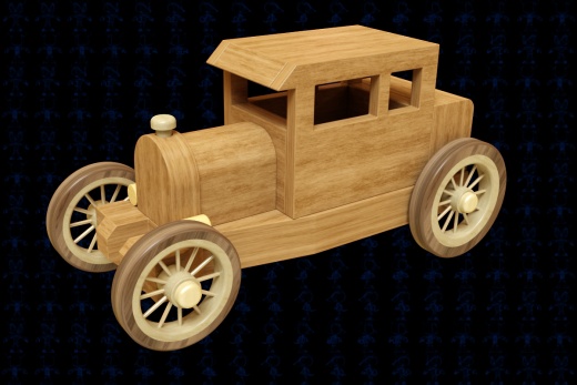 可互换汽车木制玩具CAD-SolidWorks-step格式缩略图