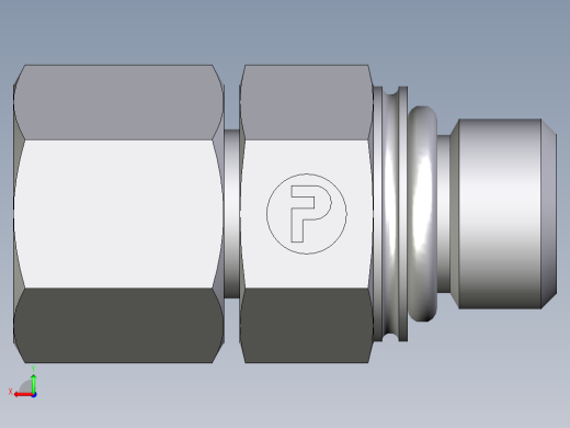 卡套式工业通用硬管接头EO_Swivel_connector_EGEO08SMCF后视缩略图
