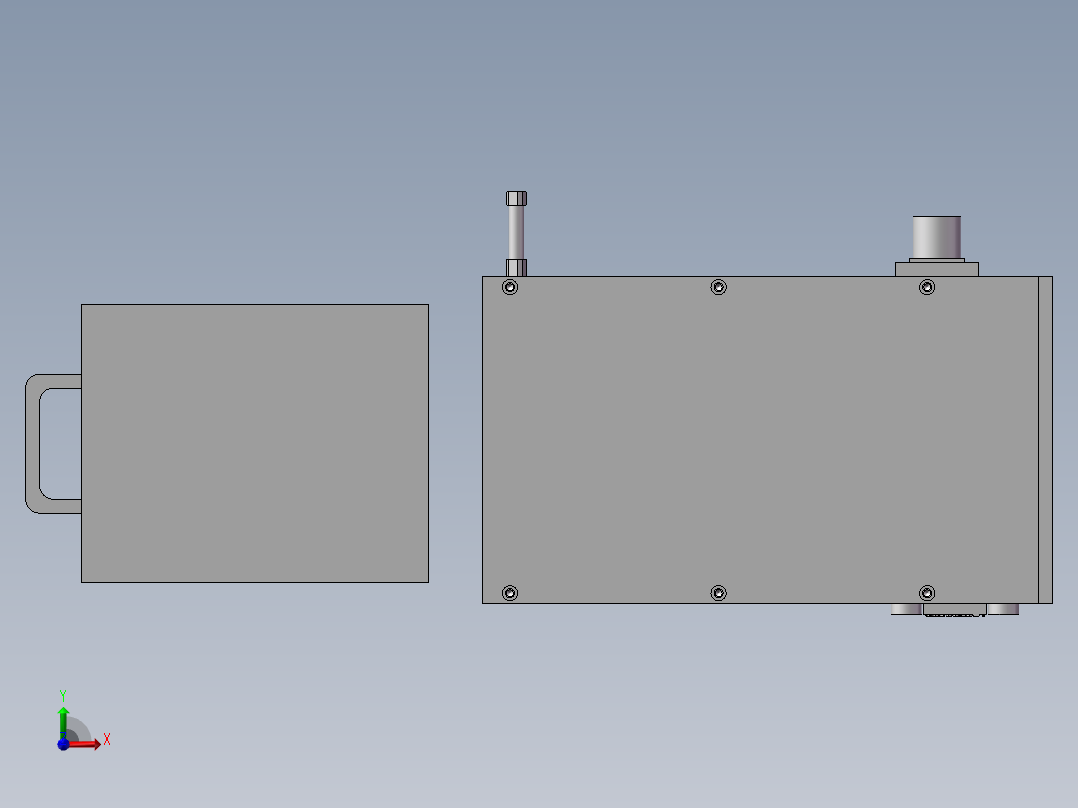 小型产品包装计数设备前视图