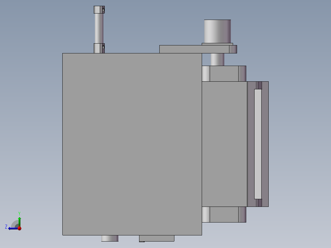 小型产品包装计数设备右视图