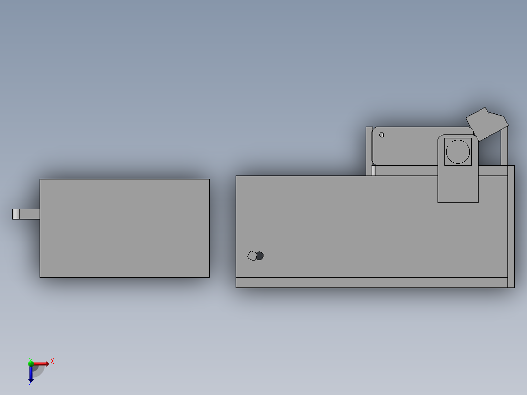 小型产品包装计数设备俯视图