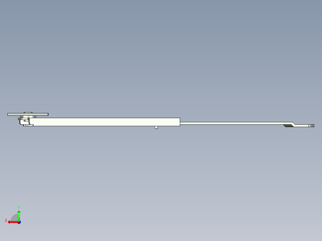 一字拉架 拉杆后视图